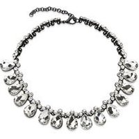 🦚 Modeschmuck-Halskette tropfenförmige Steine 🦚 Modeschmuck-Halskette tropfenförmige Steine