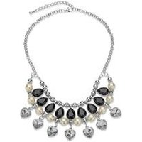 🦚 Moderne Statementkette Herzen Perlen Tropfen 🦚 Moderne Statementkette Herzen Perlen Tropfen