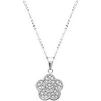 🦚 Edelstahlanhänger Blumenmuster mit Zirkonia inkl. Kette 🦚 Edelstahlanhänger Blumenmuster mit Zirkonia inkl. Kette