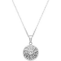 🦚 Moderner Edelstahlanhänger Zirkonia mit Kette 🦚 Moderner Edelstahlanhänger Zirkonia mit Kette