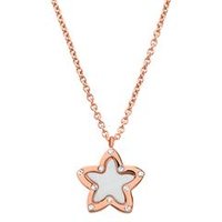 🦚 Kette Edelstahl rosé Sternanhänger Zirkonia 🦚 Kette Edelstahl rosé Sternanhänger Zirkonia