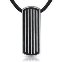 🦚 Dunkle Kautschukkette inkl. Edelstahlanhänger 🦚 Dunkle Kautschukkette inkl. Edelstahlanhänger