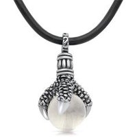 🦚 Lederhalskette mit krallenförmigem Anhänger 🦚 Lederhalskette mit krallenförmigem Anhänger