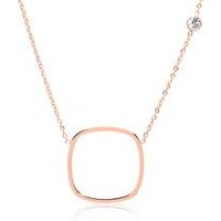 🦚 Kette aus rosévergoldetem Edelstahl mit Zirkonia 🦚 Kette aus rosévergoldetem Edelstahl mit Zirkonia