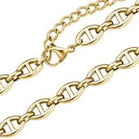 🦚 Damenkette aus vergoldetem Edelstahl 🦚 Damenkette aus vergoldetem Edelstahl