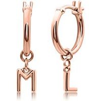 🦚 585er Roségold Creolen mit Buchstaben, Symbolen 🦚 585er Roségold Creolen mit Buchstaben, Symbolen