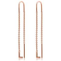 🦚 Buchstaben Ohrhänger aus 14K Roségold 🦚 Buchstaben Ohrhänger aus 14K Roségold