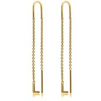 🦚 585er Gold Ohrhänger mit Buchstaben 🦚 585er Gold Ohrhänger mit Buchstaben