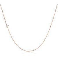 🦚 Damenkette Buchstabe aus 14K Roségold mit Diamanten 🦚 Damenkette Buchstabe aus 14K Roségold mit Diamanten