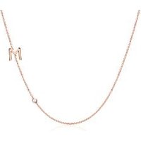 🦚 585er Roségold Kette Buchstabe mit Brillant 🦚 585er Roségold Kette Buchstabe mit Brillant
