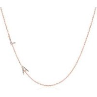🦚 585er Roségold Kette mit 2 diamantbesetzten Buchstaben 🦚 585er Roségold Kette mit 2 diamantbesetzten Buchstaben