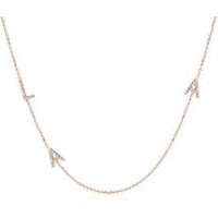 🦚 Buchstaben Kette aus 585er Roségold mit Brillanten 🦚 Buchstaben Kette aus 585er Roségold mit Brillanten