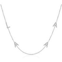 🦚 Halskette Buchstaben aus 585er Weißgold mit Diamanten 🦚 Halskette Buchstaben aus 585er Weißgold mit Diamanten