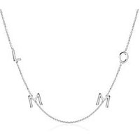 🦚 Halskette Buchstaben für Damen aus 14K Weißgold 🦚 Halskette Buchstaben für Damen aus 14K Weißgold
