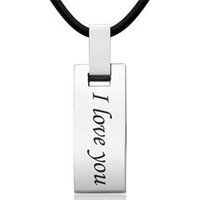 🦚 Edelstahl Anhänger Lasergravur & Kautschukkette 🦚 Edelstahl Anhänger Lasergravur & Kautschukkette