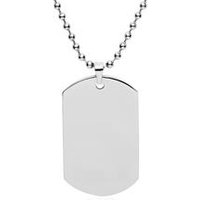 🦚 Edelstahl Dog-Tag Anhänger inkl. Gravur & Kette 🦚 Edelstahl Dog-Tag Anhänger inkl. Gravur & Kette