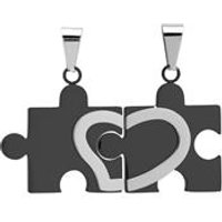 🦚 Partneranhänger Puzzleform Edelstahl poliert 🦚 Partneranhänger Puzzleform Edelstahl poliert