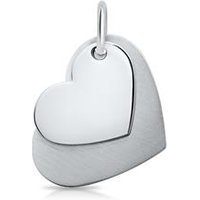 🦚 Anhänger Edelstahl zwei Herzen gravierbar 🦚 Anhänger Edelstahl zwei Herzen gravierbar