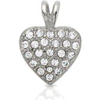 🦚 Moderner Anhänger aus Edelstahl Herz Zirkonia 🦚 Moderner Anhänger aus Edelstahl Herz Zirkonia