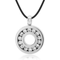 🦚 Schwarze Kautschukkette Edelstahlanhänger 🦚 Schwarze Kautschukkette Edelstahlanhänger