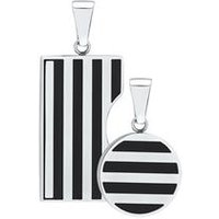 🦚 Partneranhänger Edelstahl mit Muster 🦚 Partneranhänger Edelstahl mit Muster