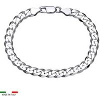 🦚 925 Silberarmband: Panzerarmband Silber 7mm 🦚 925 Silberarmband: Panzerarmband Silber 7mm
