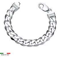 🦚 925 Silberarmband: Panzerarmband Silber 12mm 🦚 925 Silberarmband: Panzerarmband Silber 12mm