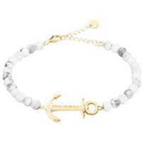 🦚 Damen Armband Anchor Spirit Marble vergoldet 🦚 Damen Armband Anchor Spirit Marble vergoldet
