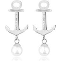 🦚 Anker Ohrstecker für Damen aus Edelstahl mit Perlen 🦚 Anker Ohrstecker für Damen aus Edelstahl mit Perlen