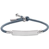 🦚 Damenarmband aus grauem Textil, Edelstahl, gravierbar 🦚 Damenarmband aus grauem Textil, Edelstahl, gravierbar