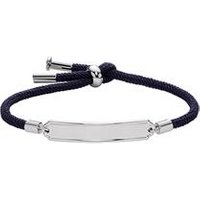 🦚 Blaues Gravurarmband für Damen aus Textil mit Edelstahl 🦚 Blaues Gravurarmband für Damen aus Textil mit Edelstahl