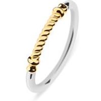 🦚 Damenring Portside aus Edelstahl, teilvergoldet 🦚 Damenring Portside aus Edelstahl, teilvergoldet