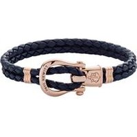 🦚 Armband Phinity aus marineblauem Leder 🦚 Armband Phinity aus marineblauem Leder