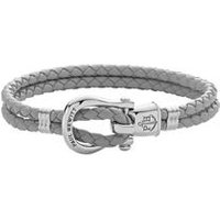 🦚 Hellgraues Lederarmband Phinity für Damen 🦚 Hellgraues Lederarmband Phinity für Damen