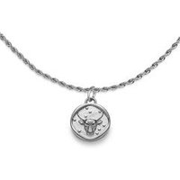🦚 Sternzeichen Gravurkette Stier aus Edelstahl für Damen 🦚 Sternzeichen Gravurkette Stier aus Edelstahl für Damen