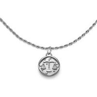 🦚 Edelstahlkette mit Sternzeichen Waage, gravierbar 🦚 Edelstahlkette mit Sternzeichen Waage, gravierbar