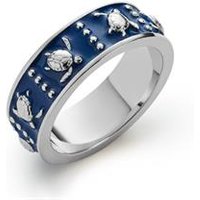 🦚 Gravurring für Damen Turtle Enamel aus Edelstahl 🦚 Gravurring für Damen Turtle Enamel aus Edelstahl