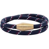 🦚 Zweireihiges Armband Conic Wrap aus Nylon, dunkelblau 🦚 Zweireihiges Armband Conic Wrap aus Nylon, dunkelblau