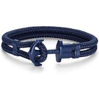 🦚 Blaues Nylonarmband Phrep mit Anker aus Edelstahl 🦚 Blaues Nylonarmband Phrep mit Anker aus Edelstahl