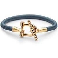 🦚 T-Shackle Armband aus Leder, petrol 🦚 T-Shackle Armband aus Leder, petrol