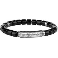 🦚 Herren Armband Denali aus Hämatit und Edelstahl 🦚 Herren Armband Denali aus Hämatit und Edelstahl