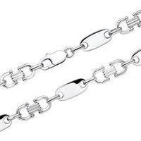 🦚 Plattenkette für Herren aus Sterlingsilber 🦚 Plattenkette für Herren aus Sterlingsilber