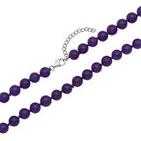 🦚 Lila Jadekette aus 8mm facettierten Perlen 🦚 Lila Jadekette aus 8mm facettierten Perlen