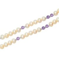 🦚 Perlenketten in lila-weißen Farbtönen 🦚 Perlenketten in lila-weißen Farbtönen