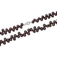 🦚 Weinrote Süßwasserperlen Halskette 🦚 Weinrote Süßwasserperlen Halskette