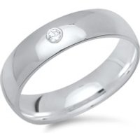 🦚 Moderner Ring 925 Silber mit Zirkonia 5mm 🦚 Moderner Ring 925 Silber mit Zirkonia 5mm