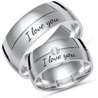 🦚 Silber Eheringe mit Lasergravur teilpoliert 🦚 Silber Eheringe mit Lasergravur teilpoliert