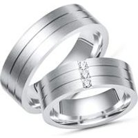 🦚 Trauringe Silber Eheringe 925 Gravur Zirkonia 🦚 Trauringe Silber Eheringe 925 Gravur Zirkonia