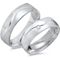 🦚 Trauringe 925 Silber: Partnerringe Brillant 🦚 Trauringe 925 Silber: Partnerringe Brillant