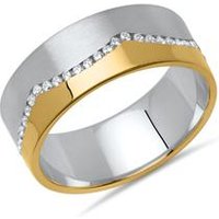 🦚 Vivo Bicolor Damenring 925er Silber Zirkonia 🦚 Vivo Bicolor Damenring 925er Silber Zirkonia